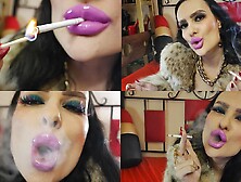 Fur Fetish And Smoking Fetish,  Slow Motion