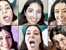 Best Sperm On Face Mix Of - 21 Cumshots!