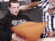 Benjamin Blue fucks a pillow while John advises him but its not as helpful