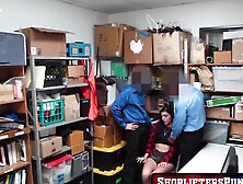 Shoplifterspunished. Com - Teen Shoplifter Audrey Royal Fucked Deep And Hard By Two Se