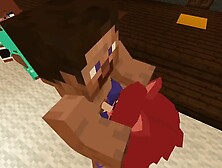 Minecraft Fapcraft: Fazclaire's Nightclub Edition I Face Fuck Fexa,  Foxy,  And Do The Missionary And Cowgirl