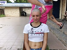 Lisa Fox Shaves Her Head Behind The Scenes For A Music Video Shoot