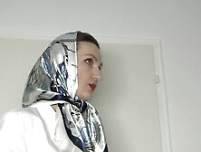 Satin Scarf Satin Headscarf Fashion Show Clip And Joi