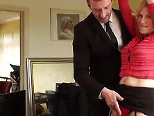 Uksubsluts. Com - Blonde Granny Molly Maracas' Drilling While Handcuffed And Helpless