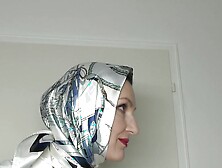 Satin Scarf Satin Headscarf Fashion Show Clip And Joi