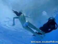 Poor Bikini Girl Attacked By Female Scuba