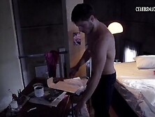 Carlotta Morelli Sexy,  underwear scene in Ballad Sexy,  underwear scene in Blood (2016)