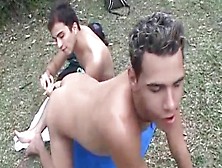 Latinos Barebacking Outdoor Poke