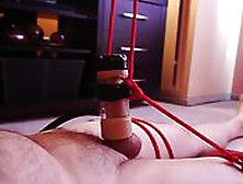 Machine Milked And Twice Sex Toy Ruined Orgasm