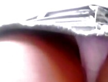 Thick white panties in this thorough upskirt spy cam video