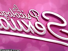 Big-Assed MILF Gives Sensual Blowjob to Her Older Male Client in Office