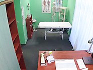 Doctor fucks blond beauty in office