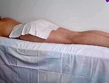 Lovely amateur brunette babe is enjoying in some hot massage