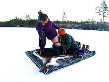 Sex on a frozen lake - RosenlundX - 4K