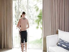 Connor Kennedy showering Milf Richelles tits in glisten