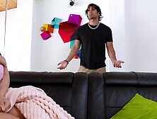 Curvaceous Curly-Haired Sista's Stepsister Rewards Peephole Spying - StepSiblingsCaught