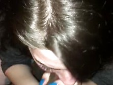 CUTE WHITE GIRL DEEPTHROATS LONG COCK. mp4