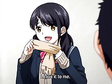 Large titties anime teen drilled