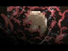 Stockinged hentai hottie giving hell of a BJ