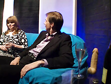 A horny German girl adores sperm in her champagne glass