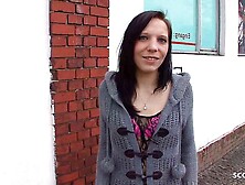 Slim German College Girl Picked Up for Casting Fuck by old Guy