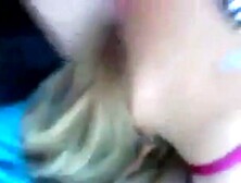 Slut Sucking In Car