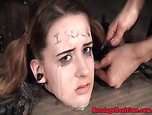 Teen Sub Dominated With Open Mouth Gags