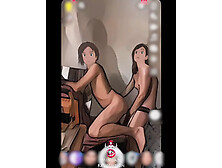 Anime Pegging Stream Story Ep two. - Oral sex Climax, Deep Butt-sex Dildo, Strapon, Butt-sex Fisting - Sexy Femdom Comedy - firs