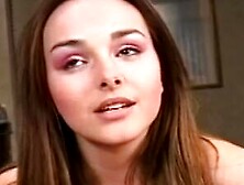 Provocative slut smoking