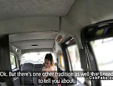 Romanian busty amateur banged in British cab