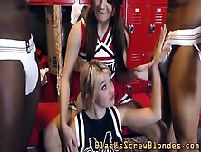 Teenage Cheerleaders Get Blacked