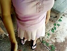 Public Sex in Abandoned House with Asian Teen and Cum Inside