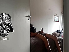 secretly watching online camera catches husband sniffing blonde's clothes after gym 01