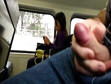 Flashing cock out on train!!