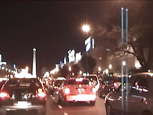 couple shamelessly pairing off in taxi