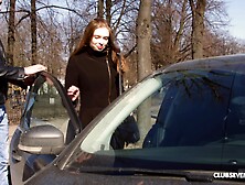 Adel Bye got talked into bouncing on a friend's hard dong