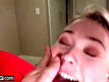 Alyssa Cole Slapped With Cum After Her Creampie