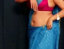 Hot Blue Saree Bhabhi Ki Chudai