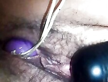 Ultimate Close-Up.  Vaginal Beads Pushed Out During Squirting Orgasm