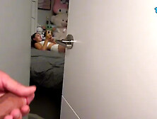 Day 7 - I Jerked off on My Step Sister but She Caught Me and I Fucked Her Mou...