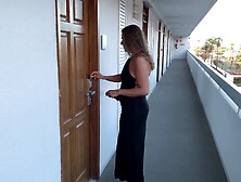 Hawt & Slutty Whore Wife Masturbates On The Hotel's Balcony In Playa de las Americas, Tenerife