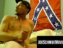 Bad Ass Table Top Jerk-Off Session with Hot Load of Sperm