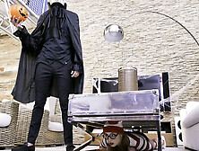 Costumed Cutie Fucks A Hung Creep