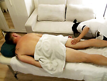 Private massage parlor with asian happy ending