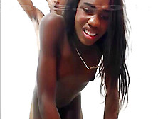 This Ebony Tranny Loves Anal Sex Like A Doggy