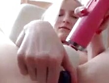 Blondie Likes Fast Ombfun Vibe Fucking Stroking Own Pussy