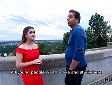 HUNT4K.  Hunter offers cash for filthy sex with gentlemans daughter