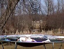 Outdoor Trampoline Orgasm