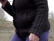 Voyeur Spying On Mature Lesbians Outdoors.  Curvy Milf With Big Butt And Hairy Pussy Poses For The Camera.  Amateur Public Fetish