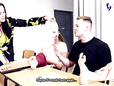 Teacher makes her student sniff his classmates' stinky socks and shoes